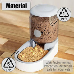 Automatic Pet Feeder 4L Gravity Dog Food Dispenser Large Capacity